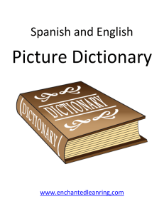 English Spanish Picture Dictionary