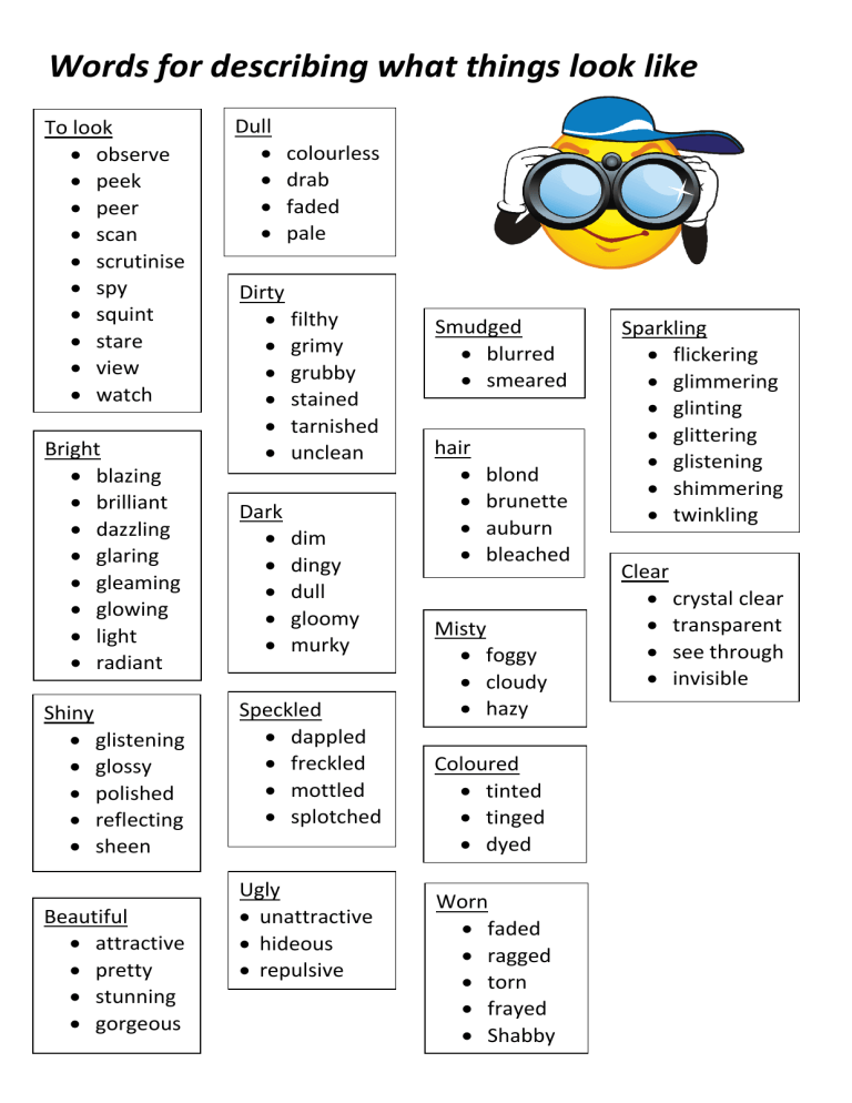 5 Senses Vocab Builder