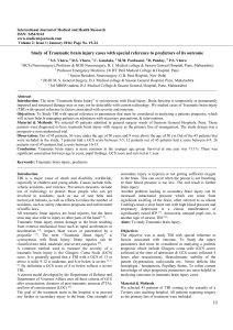 Traumatic Brain Injury Outcome Predictors Study