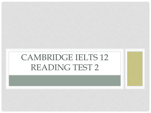 Cambridge IELTS 12 Reading Test 2