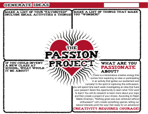 Passion Project Workbook
