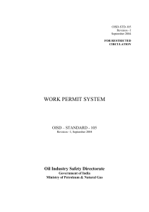 Work Permit OISD-STD-105