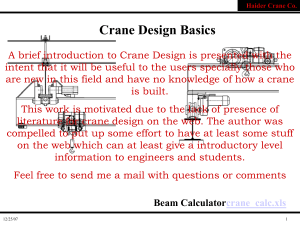 Crane Presentation