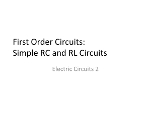 (1)First Order Circuits Lecture Slides