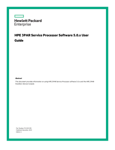 HPE a00006416en us HPE 3PAR Service Processor Software 5.x User Guide