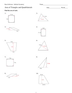 6-Area of Triangles and Quadrilaterals - Kuta Software