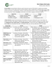 Handout - MLA citation mini guide v2