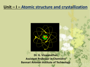 Atomic Structure & Crystallization Presentation