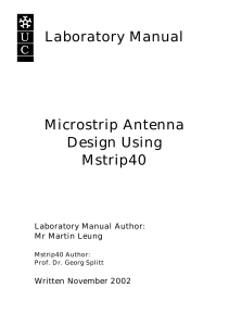 Microstrip antenna design