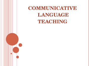 Communicative language teaching method_Study Material