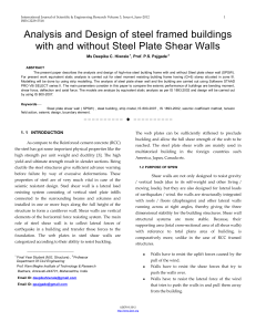 Steel Building Analysis with/without SPSW