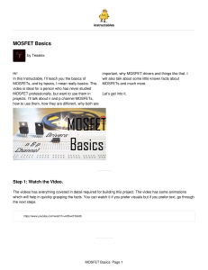 MOSFET-Basics