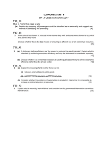 Economics Exam Questions: Externalities & Market Failure