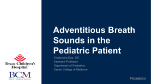 Adventitious Breath Sounds