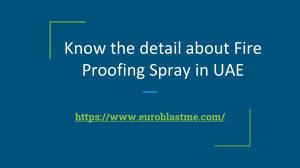 Fire Proofing Spray in UAE