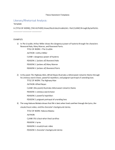 Thesis Statement Templates for Essays