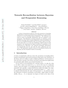 Towards Reconciliation between Bayesian and Frequentist Reasoning