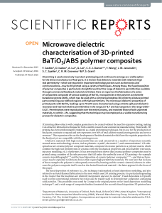 3D-Printed BaTiO3/ABS Dielectric Characterization