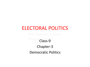 Electoral politics class 9th (1)