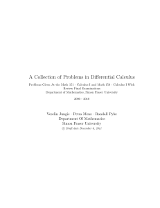 problems and solutions for calculus 1