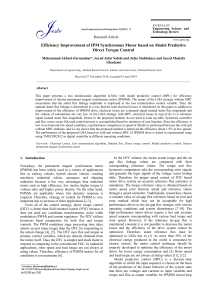 Efficiency Improvement of IPM Synchronous Motor