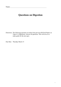 6.1 digestion question