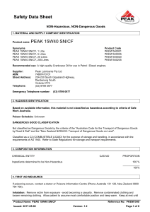 PEAK 15W40 SN CF   -SDS