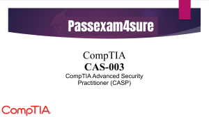  Authentic Latest CAS-003 Dumps PDF - 100% Verified By PassExam4Sure Team