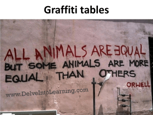 Graffiti tables