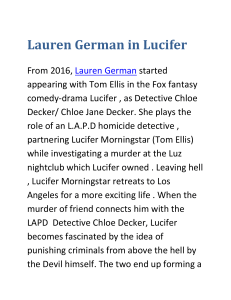 Lauren German in Lucifer