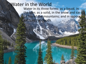 Water in the World