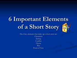 6 Elements of a Short Story