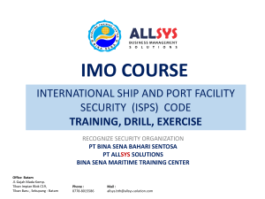 Pelatihan ISPS: Drill & Latihan Keamanan Kapal & Pelabuhan