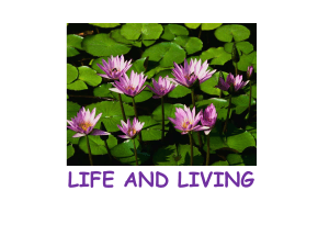 1.LIFE AND LIVING