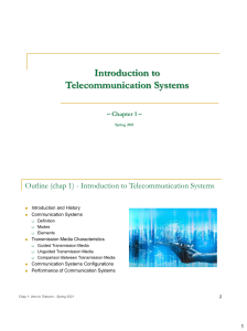 Telecommunications Introduction