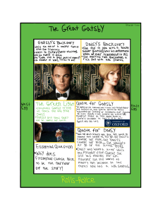 The Great Gatsby - Chapter 4 One-Pager