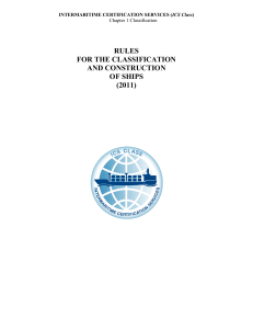 ICS Class Rules-Chapter 1-Classification