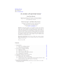 Bou-Hamad, Larocque et al. 2011 - A review of survival trees