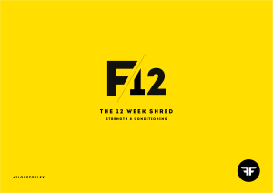 F12 Strength&Conditioning Program