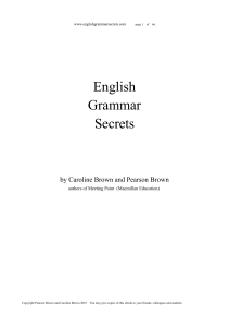 English Grammar Secrets