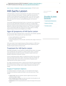 Hill-Sachs Lesion  Symptoms & Treatment   SSM Health