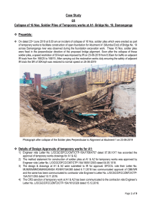 Case study of Collapse of Soldier piles at Br 19-M