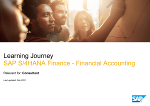 4HANA Finance - Financial Accounting Feb 2021