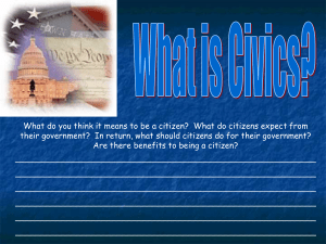 1-What is Civics