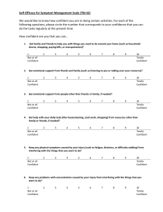 TBI Self-Efficacy Scale