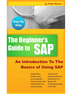 Beginner's Guide to SAP  An Introduction To The Basics of Using SAP ( PDFDrive )