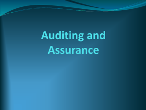 Auditing and  assurance