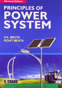 Principles of Power Systems V K Mehta pd