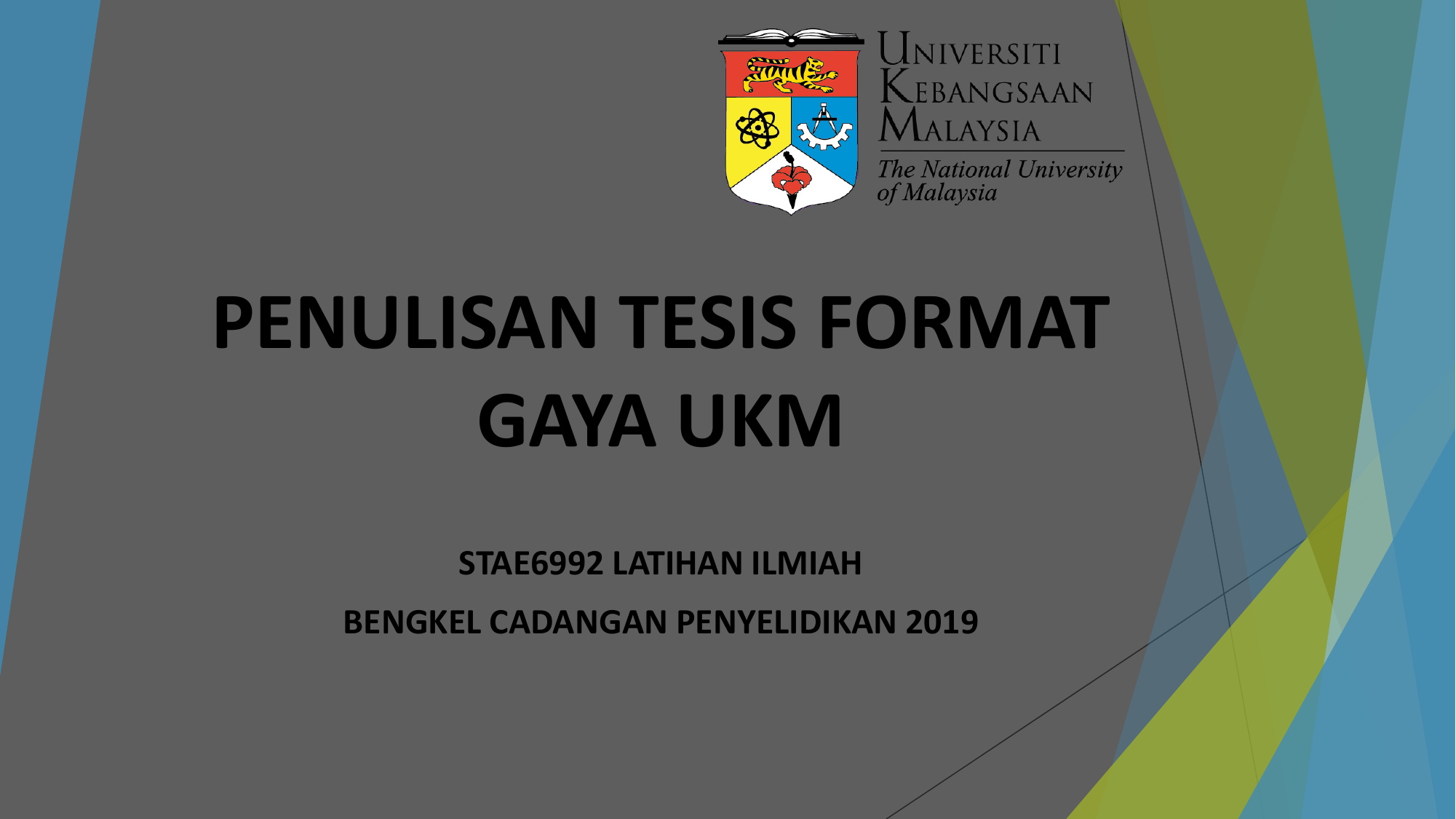 ukm thesis format