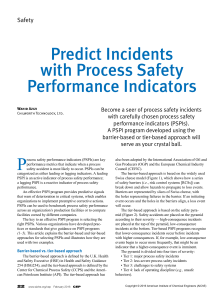 Process Safety Indicators 